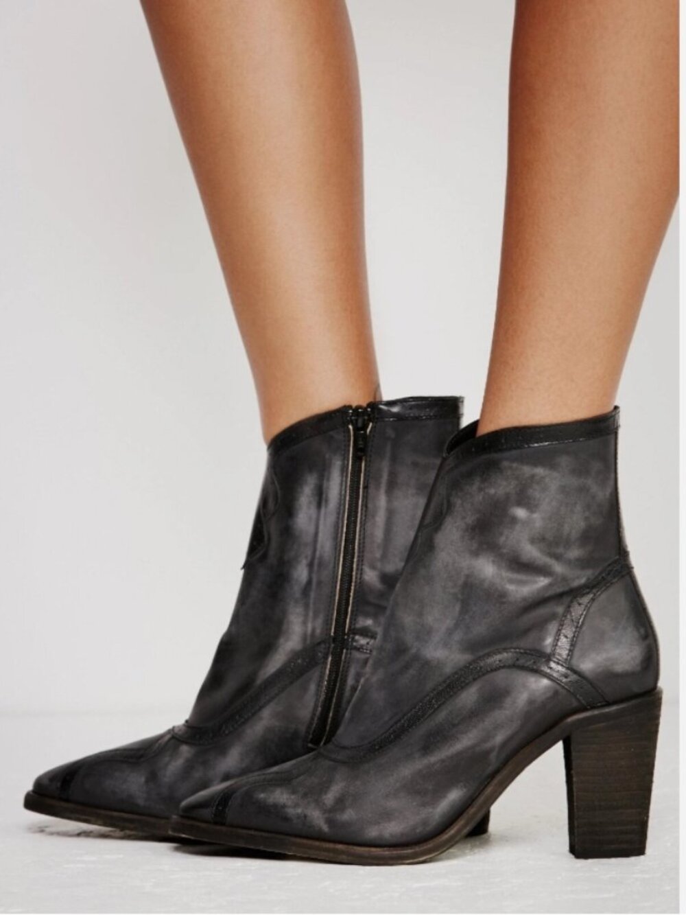 New Free People Winding Road Heel Boots Size 8 MSRP: $198 Leather